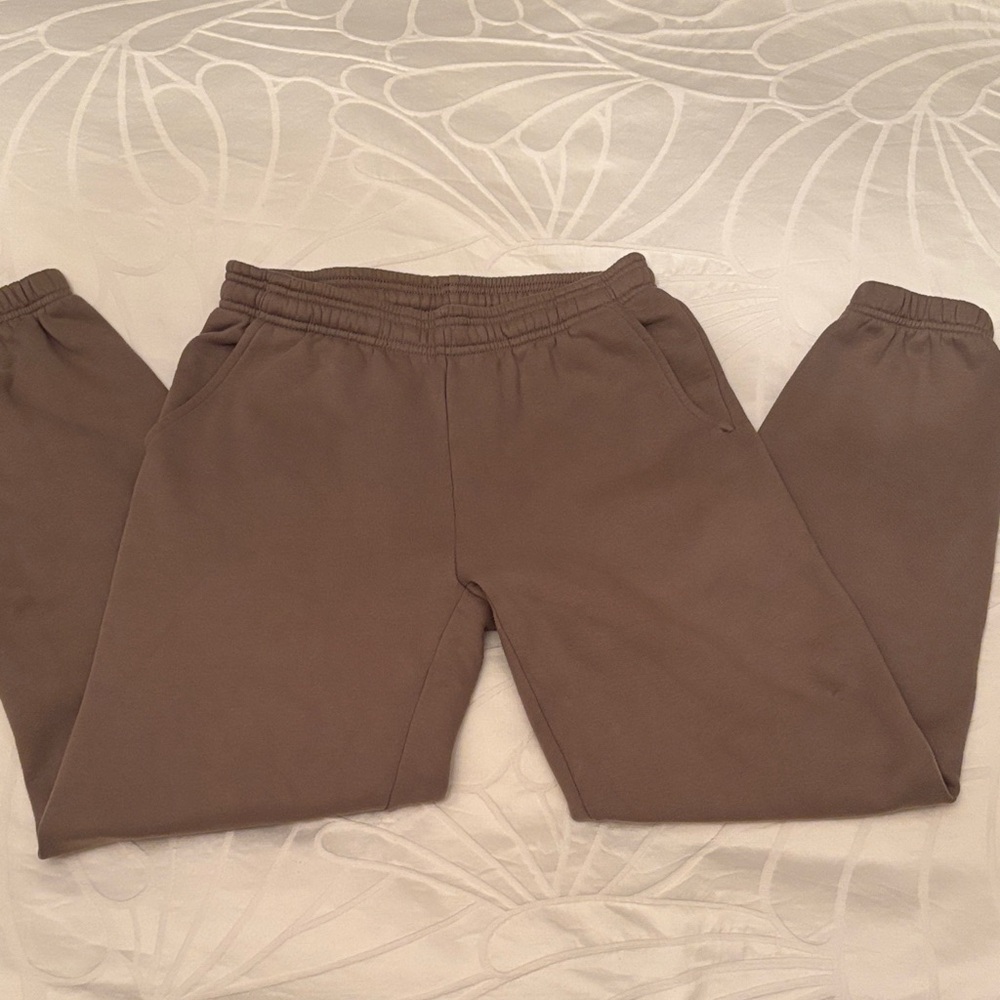 Aritzia Womens Brown-Beige Joggers